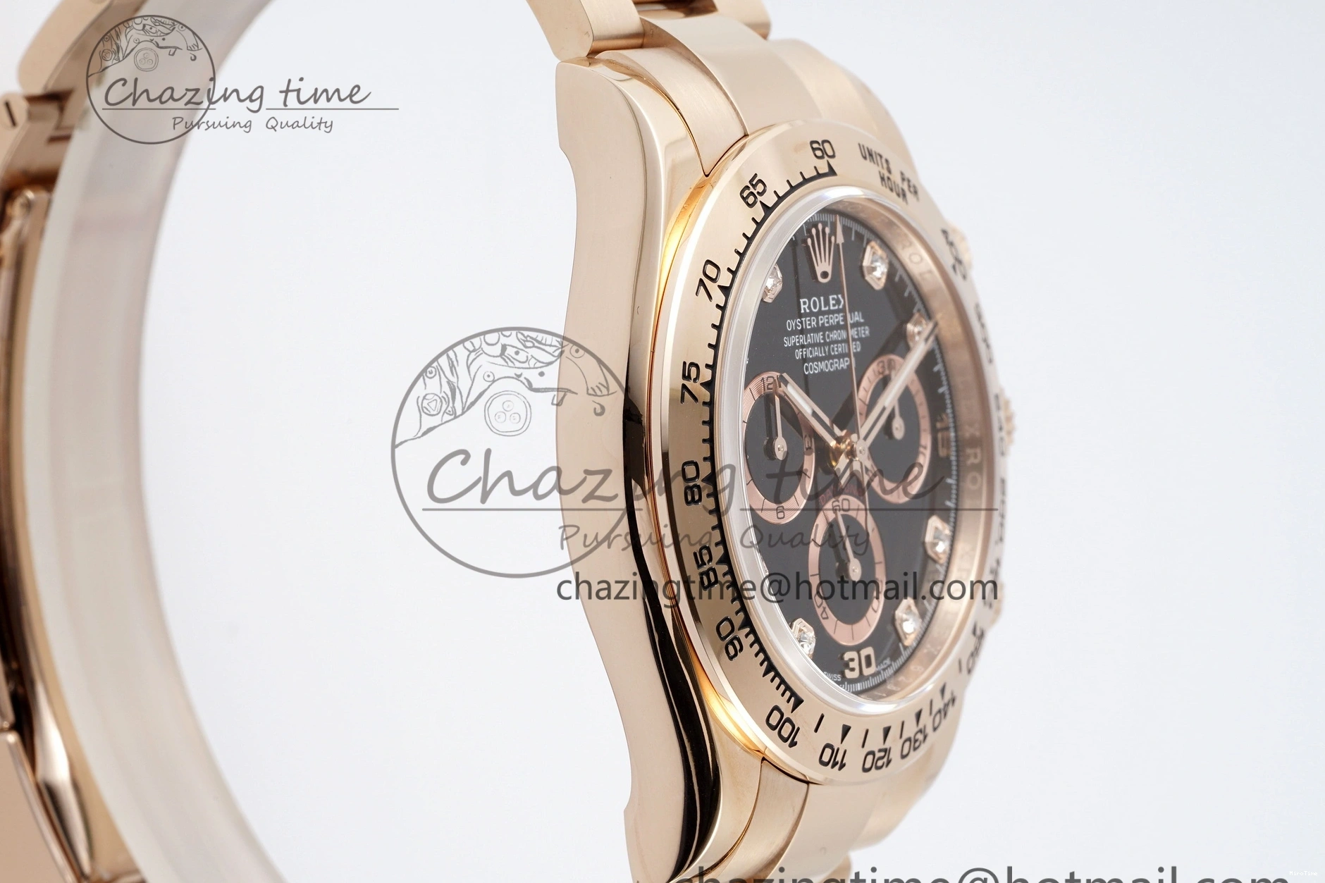 MiroTime 1227 Daytona 116505 BTF 1:1 Best Edition Black Diamonds Dial on RG Bracelet SA Snug 2118